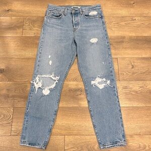 Levi’s Wedgie Distressed Jeans